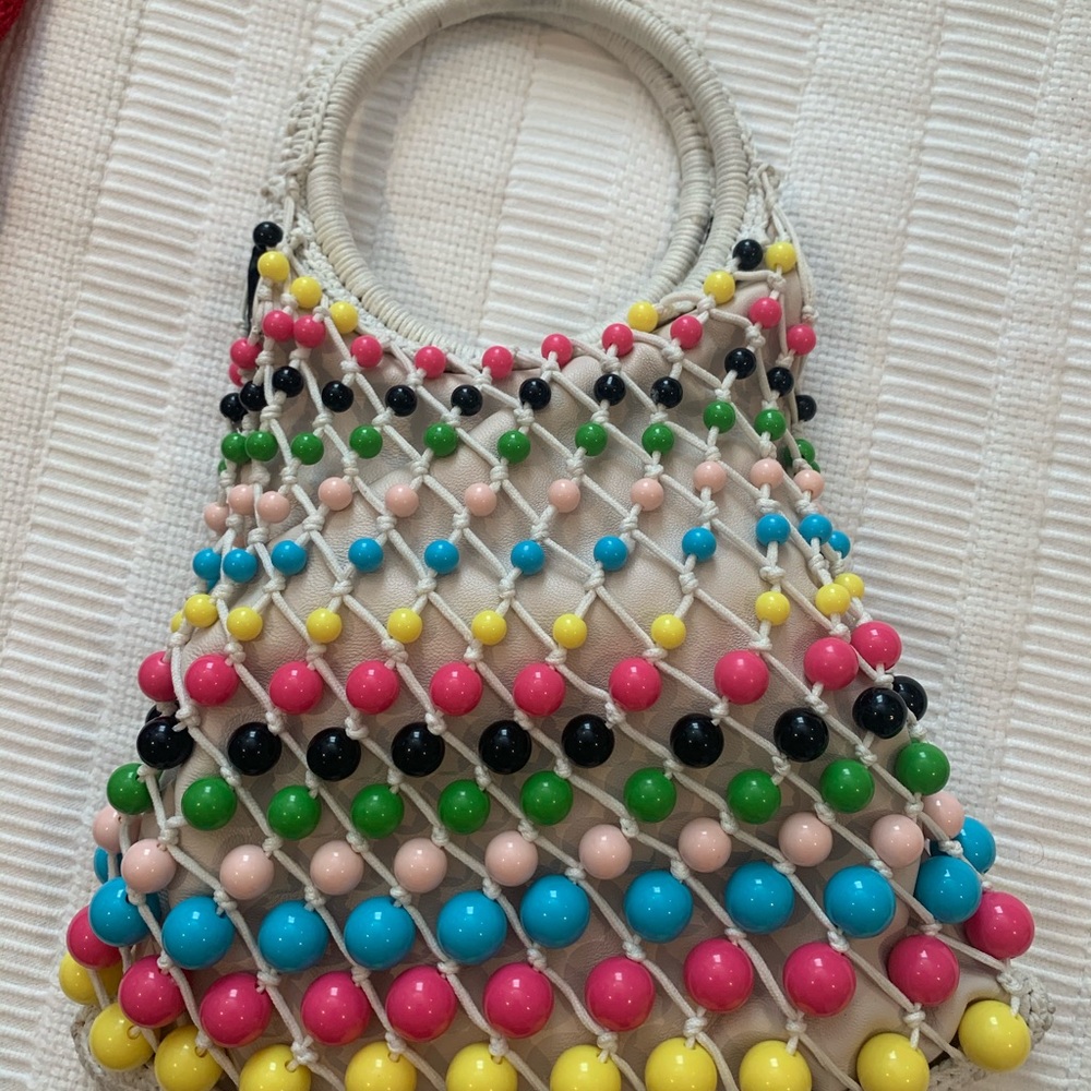 Les Petits Joueurs White Leather Lea Candy Bag